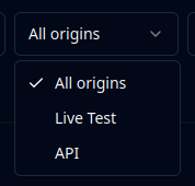 Insights - filter data based on origin